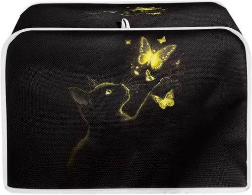 Vista 34 de Fundas decorativas para tostadora de notas musicales otoñales de 2 rebanadas para electrodomésticos de cocina pequeños, cubierta reversible