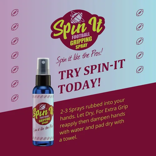 Vista 6 de Spin iT Football Grip Spray – Agarre firme con o sin guantes de fútbol – Complemento al equipo de entrenamiento de fútbol y accesorios de fútbol