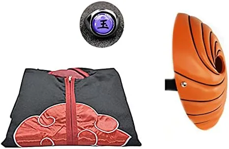 Vista 4 de Uniforme unisex de 3 piezas, capa con anillo de máscara, disfraz de Halloween y cosplay