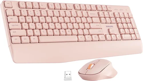 Vista 10 de PHILIPS SPT6348 Combo de teclado y mouse inalámbricos, ergonómico de 2.4 GHz 2.4GHz plug-and-play ergonomic keyboard and mouse with sleep mode for