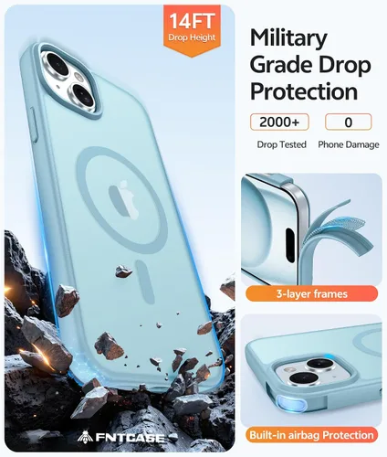 Vista 141 de FNTCASE Funda para Motorola Moto G-Stylus-5G-2025: Funda magnética translúcida mate a prueba de golpes para Moto G Stylus 2026, funda protectora