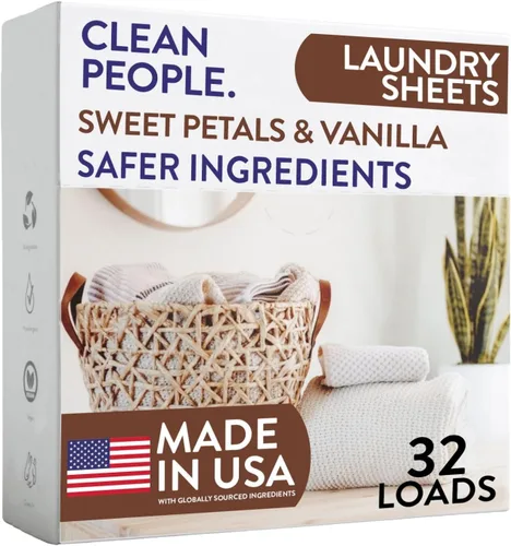 Vista 9 de The Clean People Hojas de detergente para ropa – Jabón de lavandería – Ultra concentrado, embalaje reciclable, combate las manchas – Mañana