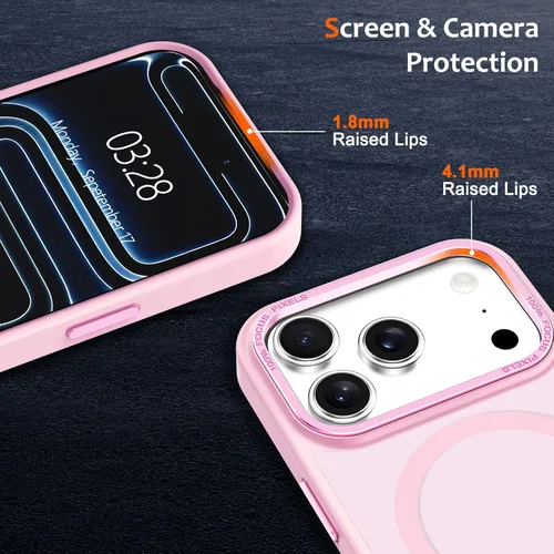 Vista 468 de Anuck - Funda magnética para iPhone 11 compatible con MagSafe, carcasa trasera mate translúcida dura, borde de TPU, delgada, resistente a impactos