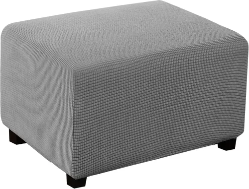 Vista 14 de Turquoize Funda otomana elástica para sofá, funda protectora para reposapiés, protector de muebles, funda rectangular suave con parte inferior