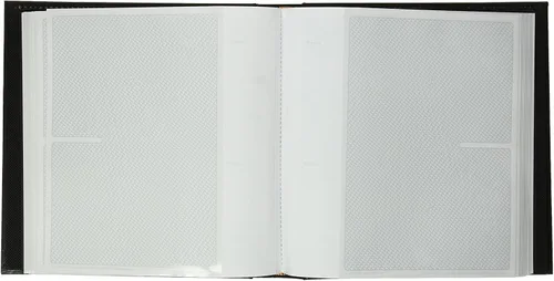 Vista 2 de Pioneer Photo Albums DA-200SF/BLK - Álbum de fotos con marco de piel sintética cosida con 200 bolsillos, 4 x 6 pulgadas, color negro