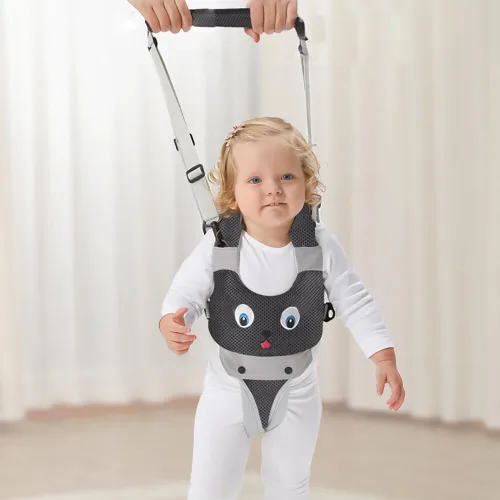Vista 3 de Arnés para caminar para bebé, arnés de mano para niños pequeños, ayudante ajustable para caminar, cinturón para aprender a caminar