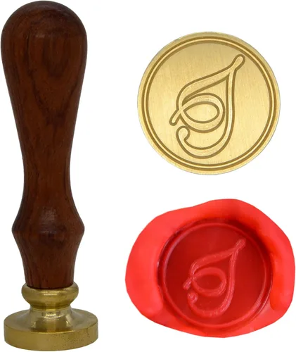 Vista 10 de Wax Seal Stamp Letter A-Z, Alphabet Initial Sealing Stamp for Christmas & Thanksgiving Cards, Wedding Invitation W-S-2 (Letter A)