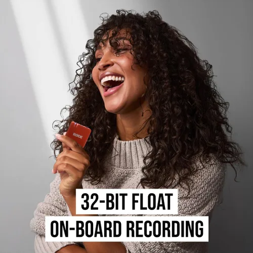 Vista 2 de RØDE Wireless GO (Gen 3) - Micrófono inalámbrico compacto - Audio impecable, grabación de punto flotante de 32 bits, control automático de nivel