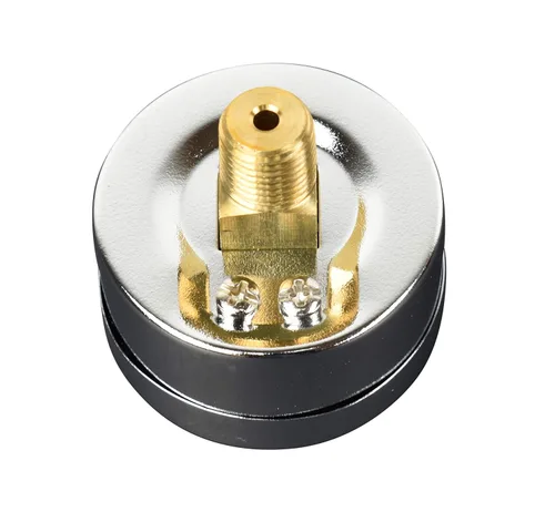 Vista 3 de Manómetro de 2", caja de acero cromado, seco, 0-5000 psi/kPa, montaje trasero 1/4" NPT