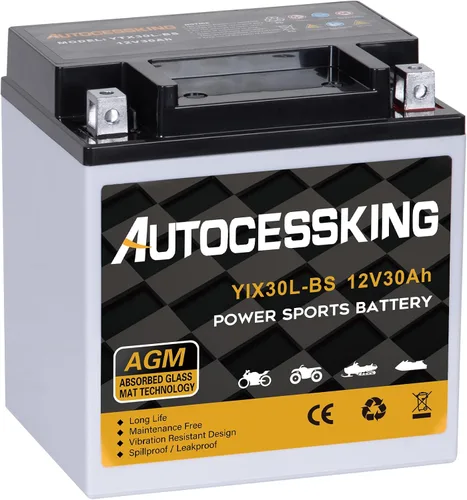 Vista 9 de Autocessking YTX4L-BS - Batería de motocicleta de 12V 3Ah recargable, libre de mantenimiento, sellada AGM, batería de reemplazo para Powersport, ATV