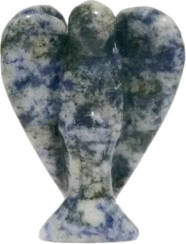 Vista 15 de Estatua de ángel guardián de oración de cristal curativo africano natural, 2 pulgadas, tallado en bolsillo, figuras de piedra de palma