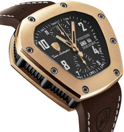 Vista 3 de Tonino Lamorghini Reloj cronógrafo automático Spyderleggero oro rosa titanio TLF-T07-5