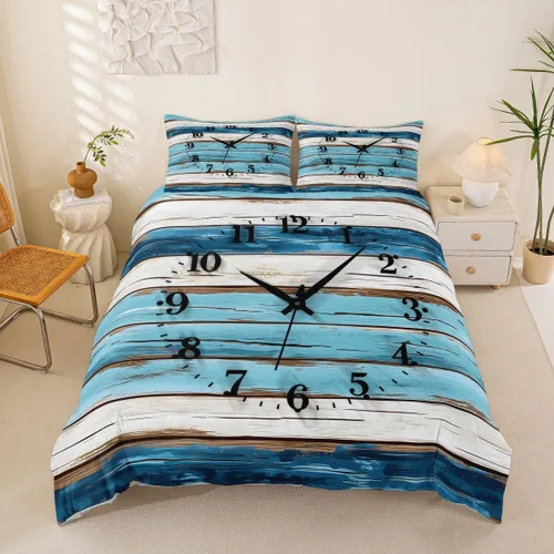 Vista 48 de Erosebridal Funda de edredón de ancla náutica, juego de ropa de cama con brújula oceánica, tamaño individual para niños, adolescentes, adultos
