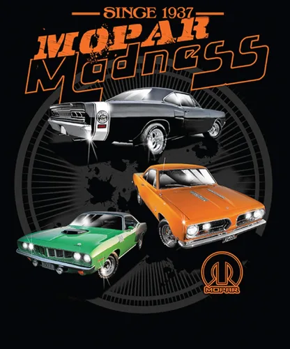 Vista 2 de JH Design Mopar Madness - Camiseta de manga corta para hombre