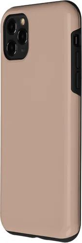 Vista 2 de iPhone 11 Pro Max Pastel Nude Beige Mate Simple Marrón Color Art Case