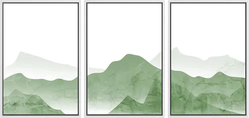 Vista 86 de SIGNWIN Lienzo enmarcado para pared, vista aérea de palmeras tropicales en un cielo azul, fotografía del océano costero, arte moderno, panorámico