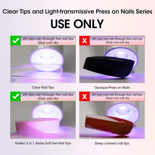 Vista 8 de Gellen Gel de pegamento de uñas sólido para puntas de uñas postizas, gran capacidad de 0.51 oz (15 g) en gel de pegamento de uñas acrílico sólido