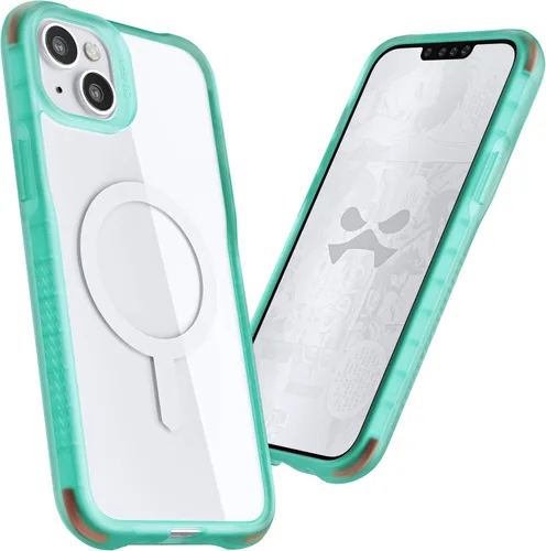 Vista 121 de Ghostek Covert Clear - Funda transparente para iPhone 15 Plus, silicona a prueba de golpes, compatible con accesorios Apple MagSafe, funda Negro