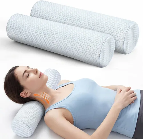 Vista 11 de Novabright Almohada cervical refrescante para el cuello para dormir espuma