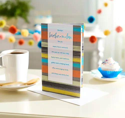 Vista 6 de American Greetings Tarjeta de cumpleaños para cuñado (Feeling Proud)