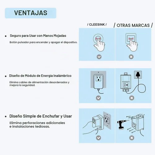 Vista 3 de Interruptor de Triturador de Basura, Kit Inalámbrico de Encendido y Apagado por Aire para Eliminador de Desperdicios de Alimentos, Plástico Negro