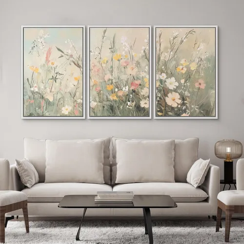 Vista 119 de SIGNWIN Lienzo enmarcado para pared, juego de arte de collage de hojas transparentes en blanco y negro, ilustraciones de naturaleza silvestre, arte