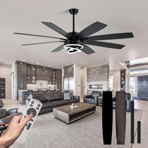 Vista 15 de Ventiladores de techo retráctiles de 42 pulgadas con luces ventilador de araña dorado moderno Gold Fandeier Ceiling Fans with Lights Quite DC