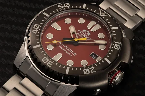 Vista 5 de Orient M-Force Reloj automático para hombre con esfera roja RA-AC0L02R00B, Rojo -, Buzo