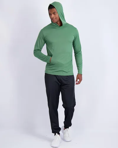 Vista 4 de Real Essentials Paquete de 3 sudadera deportiva de manga larga con capucha y bolsillos UPF 50+ (disponible en tallas grandes y altas)