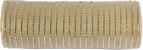 Vista 27 de YYCRAFT cinta metálica de malla de poliéster para decoración y manualidades, 10 yardas Rosa