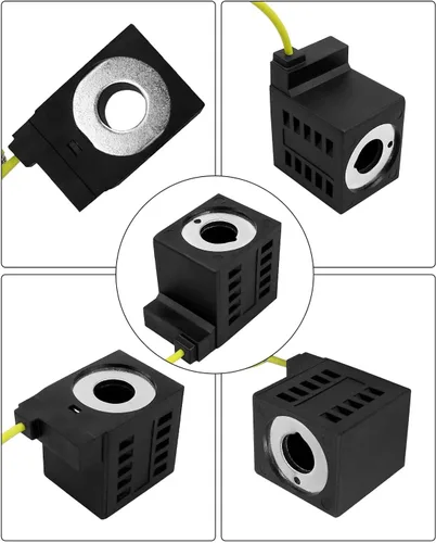 Vista 4 de Bobina del solenoide 10226-08 10226-37 para la serie 08 80 88 98, solenoide del remolque de la volcada, 10V DC 25W 1/2inch solo equipo de alambre