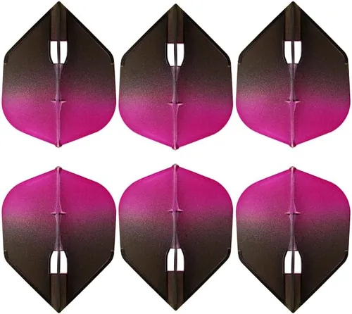 Vista 2 de L-style L3 Shape (Small Standard) PRO Molded Dart Flights – Champagne Ring Compatible – for Soft Tip & Steel Tip Darts