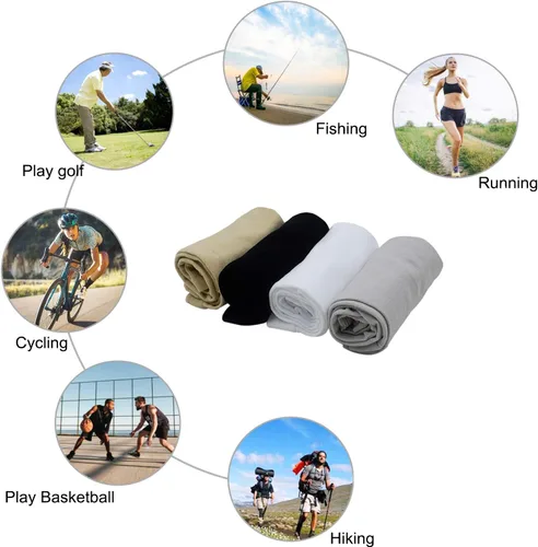 Vista 5 de LiXiongBao 4 pares de mangas de protección solar UV, UPF 50 manga de compresión deportiva refrescante para mujeres, hombres y adolescentes, suave