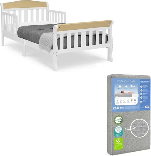 Vista 10 de Delta Children Canton Cama para Niños Pequeños, Certificado Greenguard Gold, Gris