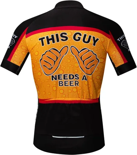 Vista 5 de Camisetas de ciclismo para hombre, camiseta de ciclismo de montaña, manga corta, transpirable, camisetas de ciclismo de secado rápido