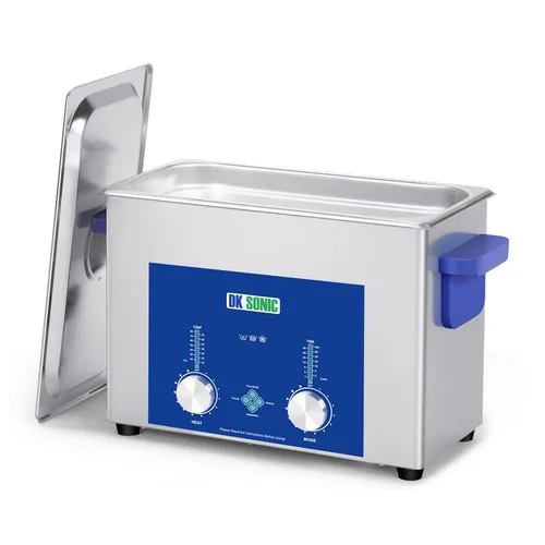 Vista 12 de DK SONIC Limpiador ultrasónico industrial 2L, 60W limpiador ultrasónico comercial de joyas con temporizador codificado, calentador y cesta