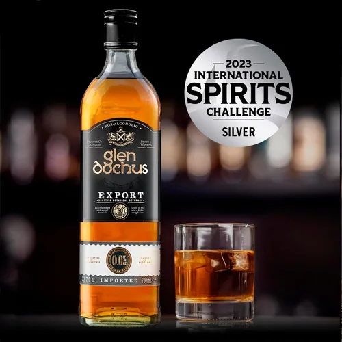 Vista 3 de Glen Dochus Export Blend Whisky sin alcohol, galardonado aromático y cálido licores escoceses sin alcohol - Halal, bajo en azúcar y sin gluten