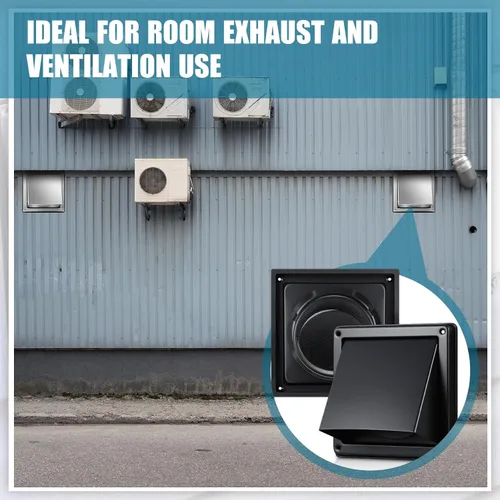 Vista 6 de Gisafai Cubierta de Ventilación de Secadora de 4 Pulgadas para Exteriores con Pantalla de Acero Inoxidable, Cubierta de Ventilación de Escape
