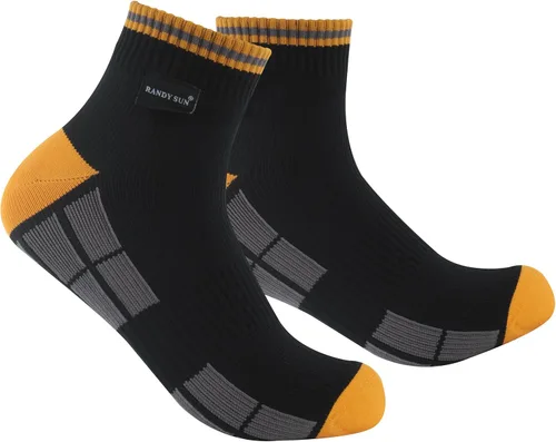 Vista 9 de RANDY SUN Calcetines impermeables, calcetines unisex para senderismo, vadeo, trail running, kayak, tipo crew