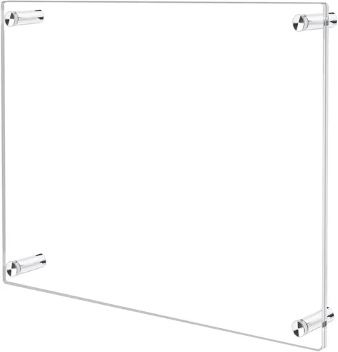 Vista 2 de 8x8 Marco de Pared Flotante de Acrílico Transparente Sin Marco, Marco de Foto de Acrílico Transparente para Pared, Panel de Marco de Pared Sin Marco