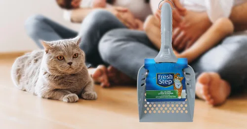 Vista 2 de Fresh Step Cuchara de arena para gatos todo en uno con mango ergonómico