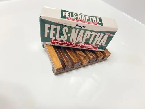 Vista 3 de Fels Naptha Detergente para ropa y jabonera de madera Supreme Shop TDV (2 bar jabón)
