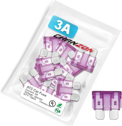 Vista 26 de Chanzon Fusible de cuchilla ATC con certificación UL de 10 piezas (estándar ATO APR) 2A golpe rápido Auto Fuses Fast Blow for Automotive Car RV