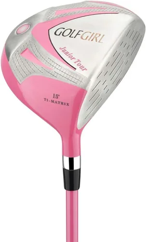 Vista 3 de Golf Girl Set de golf para niñas Junior V3 con palos y bolsa rosados, mano izquierda