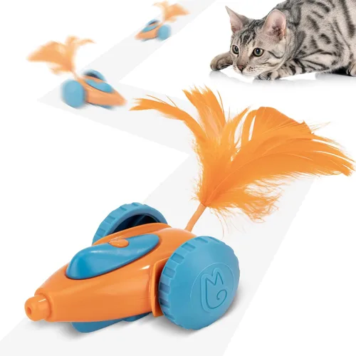 Vista 7 de Migipaws juguete para gatos, juguete interactivo automático Migicar como un ratón, programa inteligente, juguete recargable para gatitos