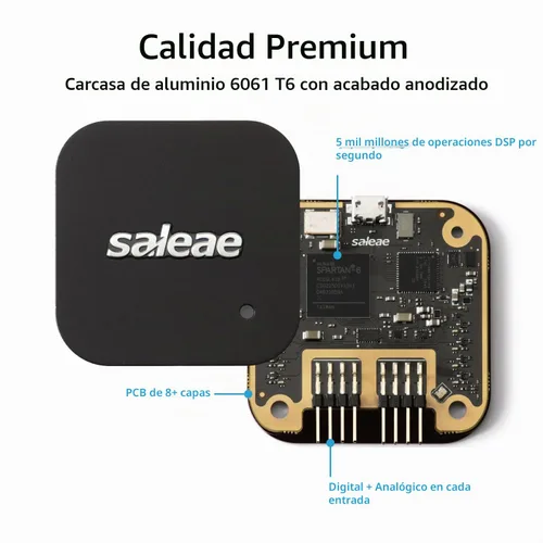 Vista 7 de Logic 8 (negro) - Analizador lógico Saleae de 8 canales
