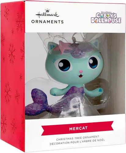 Vista 3 de Adorno de Navidad de Hallmark DreamWorks Animation Gabby's Dollhouse MerCat