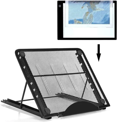 Vista 3 de Soporte de almohadilla de caja de luz ajustable multifuncional Soporte de pintura de diamante Soporte de tableta para cuaderno apto para kits