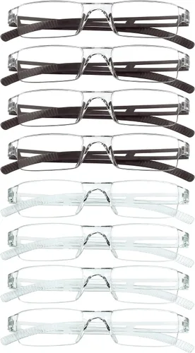 Vista 21 de VisionGlobal 2 pares de anteojos de lectura, anteojos con filtro de luz azul, anteojos de lectura para computadora para mujeres y hombres, marco