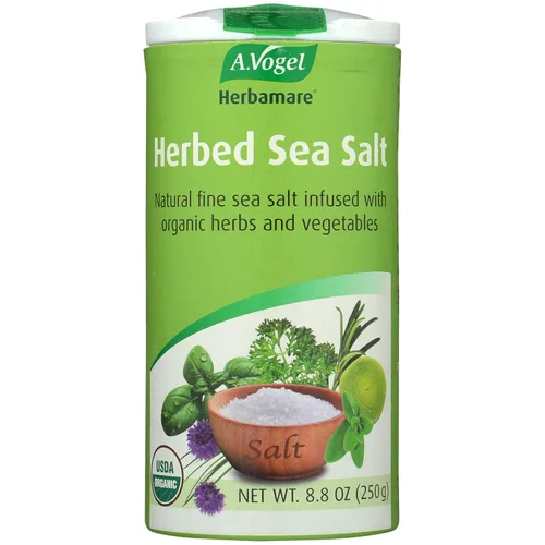 Vista 14 de A. Vogel Herbamare Sal marina sazonada – USDA Orgánica – Sal condimento infundida con 12 hierbas – 33% menos de sodio – Sin OMG – Sin gluten